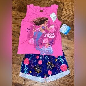Disney Little Mermaid Short Set Size 4 - NEW